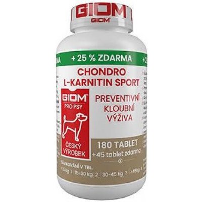 Giom S pes Chondro L-karnitin SPORT 180 tbl