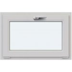 Hobby Roof Okno plastové sklopné BRAVO bílé, S1 60x40, 2sklo, 4kom/60mm – Hledejceny.cz