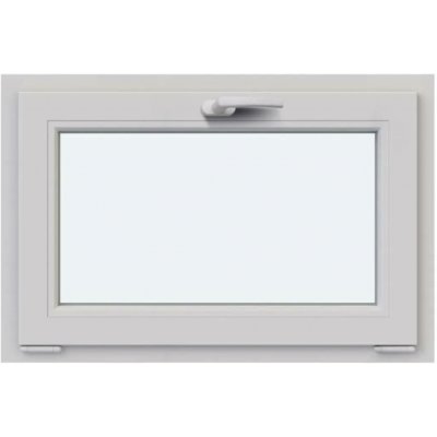 Hobby Roof Okno plastové sklopné BRAVO bílé, S1 60x40, 2sklo, 4kom/60mm – Hledejceny.cz