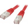 síťový kabel XtendLan PK_6ASFTP0025red Patch, Cat 6A, SFTP, LSFRZH, 0,25m, červený
