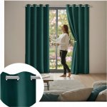 Závěs na kroužcích Flying polyester lahvově zelená barva 145x250 cm – Hledejceny.cz