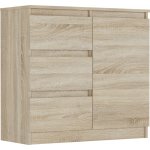 Framire Komoda sonoma 80 x 76 x 33 cm R-80-S3 – Hledejceny.cz