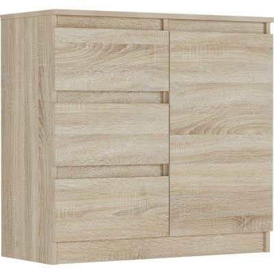 Framire Komoda sonoma 80 x 76 x 33 cm R-80-S3 – Hledejceny.cz