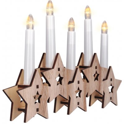 Elektrický svícen, napájení: bateriové, 5 svíček, přírodní 1V222 – Hledejceny.cz