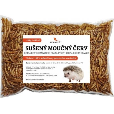 Terasvět Sušený moučný červ 80 g, 450 ml – Zboží Dáma