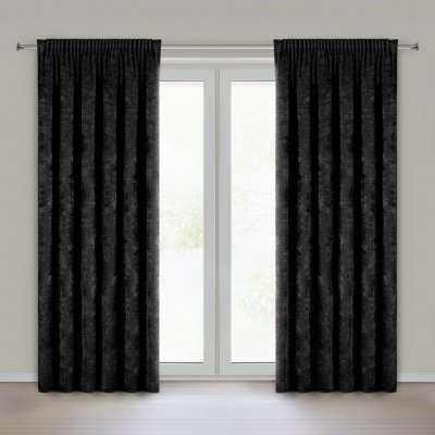 EUROFIRANY ZATEMŇOVACÍ ZÁVĚS NA PÁSCE NESKA 140X270 CM ČERNÝ – Hledejceny.cz