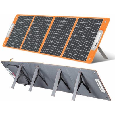Přenosný solární panel 100Wp, 18 V, s integrovanými podpěrami (4x)