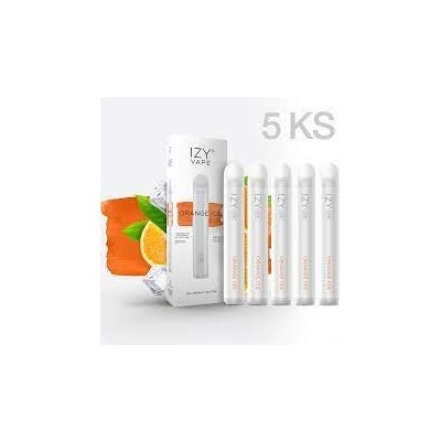 Izy Vape One Orange Ice 0 mg 600 potáhnutí 5 ks