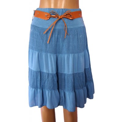 Dámská stylová letní sukně modrá