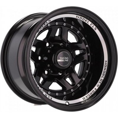 Racing Line BK936 10x15 6x139.7 ET-44 black polished – Hledejceny.cz