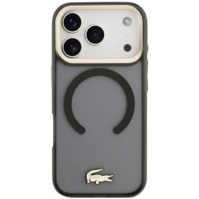 Lacoste Frosted Finish Gold Logo kryt s MagSafe pro iPhone 17 Pro Max - šedý 57983127656 – Zboží Mobilmania