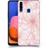 Pouzdro a kryt na mobilní telefon Samsung Pouzdro ACOVER Samsung Galaxy A20s s motivem Floral I