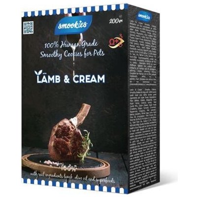 SMOOKIES Premium LAMB jehněčí sušenky 100% human grade 200 g – Hledejceny.cz