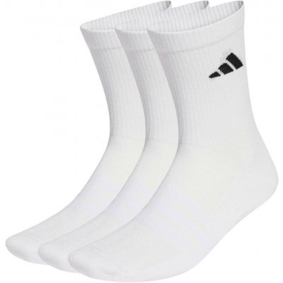 adidas ponožky Cushioned Sportswear Crew Socks 3 Pair Pack White/White/Black – Zboží Mobilmania