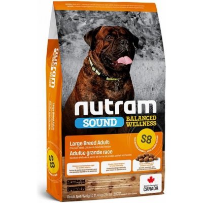 Nutram S8 Sound Adult Dog Large Breed 11,4 kg – Hledejceny.cz