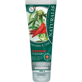 Naturalis masážní emulze Cannabis a chilli 200 ml