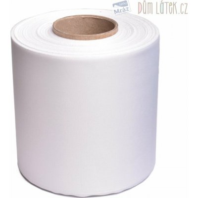 Stuha taftová 10 cm, bílá – Zboží Dáma