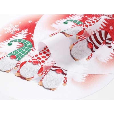 Dreamy Linens Vánoční prostírání teflonové Sváteční skřítci 30 cm – Sleviste.cz
