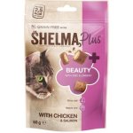 Shelma Cat Snack Beauty polštářky kuřecí losos 60 g – Zbozi.Blesk.cz
