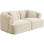 Cosmopolitan Design Světle béžová sametová dvoumístná – Zboží Mobilmania