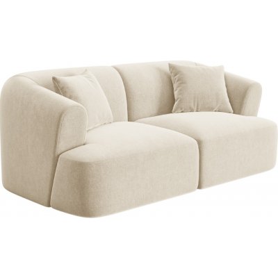 Cosmopolitan Design Světle béžová sametová dvoumístná – Zboží Mobilmania