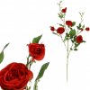Květina Autronic Růže s devíti květy, barva červená, umělá květina KT7908 RED