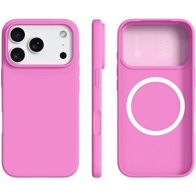VSECHNONAMOBIL 123245 RUBBER MAGSAFE Silikonový kryt pro Apple iPhone 17 Pro tmavě růžový – Zboží Mobilmania
