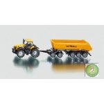 Siku 1858 Traktor FASTRAC JCB 8250 a návěs kontejnerový HALF TRAXX 1:87 – Zboží Dáma