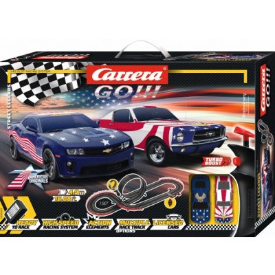 Autodráha Carrera GO Street Legends s loopingem a americkými muscle vozy 1:43 – Hledejceny.cz