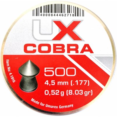 Diabolky Umarex Cobra 4,5 mm 500 ks – Hledejceny.cz