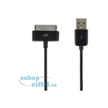 4World 07932 Kabel USB 2.0 iPad / iPhone / iPod přenos dat/nabíjení, 1m, černý