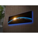 Hanah Home Obraz s led osvětlením Zeměkoule 90x30 cm – Zboží Dáma