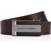 Pásek ! ! Porsche Design Casual Hook Buckle Belt pásek s klipovou sponou kožený tmavě hnědý