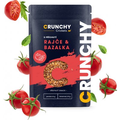 Crunchy Cricket s příchutí RAJČE & BAZALKA 20 g – Hledejceny.cz
