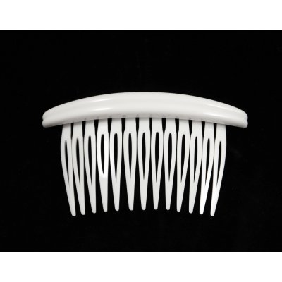 Bílý plastový hřeben do vlasů – Sleviste.cz