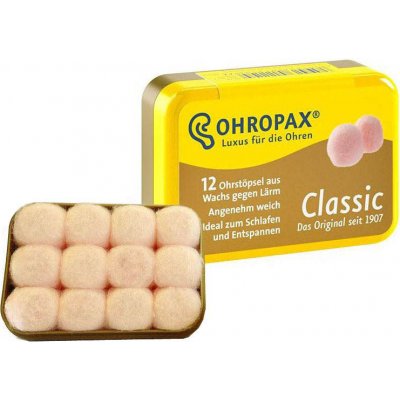 Ohropax ucpávky do uší Classic 12 ks – Hledejceny.cz