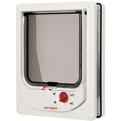 Cat Mate 4-way Cat-Flap dvířka magnetická bílá 19,5 x 24,2 cm – Zboží Dáma