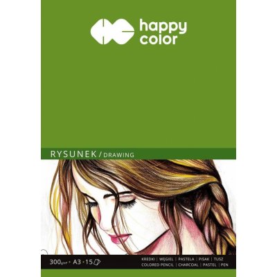 Happy Color Skicák na malování a ilustraci 300g m2 15 listů A3