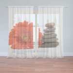 Sablio Záclony Gerbera s kameny: 2ks 150x250cm – Hledejceny.cz