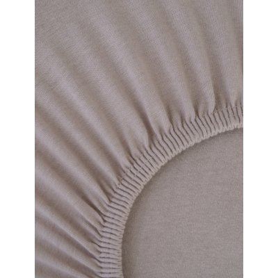 MKLuzkoviny.cz Jersey prostěradlo Classic cappuccino 90x200 – Sleviste.cz