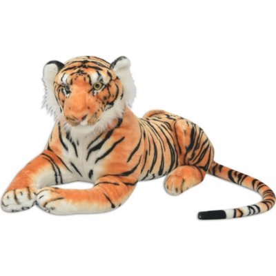 shumee vidaXL Plush Tiger XXL Hnědá – Zbozi.Blesk.cz