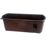 Nohel Garden Truhlík samozavlažovací FLORA s knoty plastový hnědý 60 cm – Zboží Mobilmania
