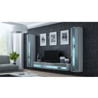 Cama VIGO NEW 3 bílá šedá lesk – Hledejceny.cz