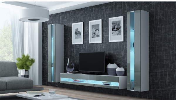 Cama VIGO NEW 3 bílá šedá lesk