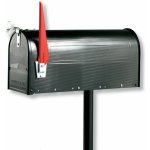 Burgwächter U.S. Mailbox s otočným praporkem, černá - 891 S