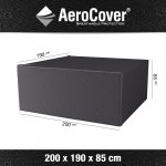 Aerocover 7915 Ochranný obal na zahradní jídelní set čtverec 200x190x85 cm – Hledejceny.cz