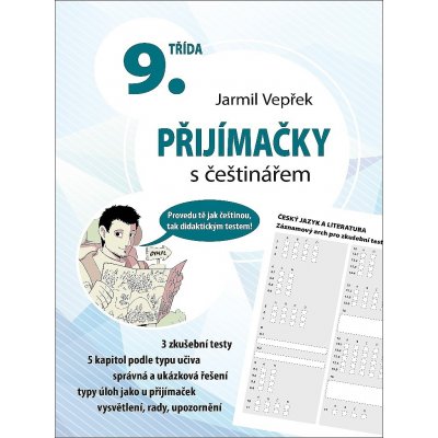 Přijímačky s češtinářem – 9. třída - Jarmil Vepřek, Brožovaná – Sleviste.cz