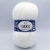 Příze Nako Pletací příze Nako Mohair Delicate 208 - bílá