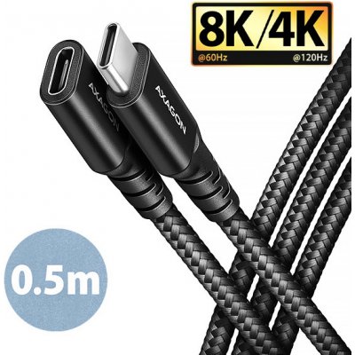 Axagon BUCM32-CF05AB prodlužovací USB-C (M) USB-C (F), 0.5m – Zboží Mobilmania