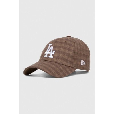 New Era 9FORTY MLB Flannel Los Angeles Dodgers Camel / White